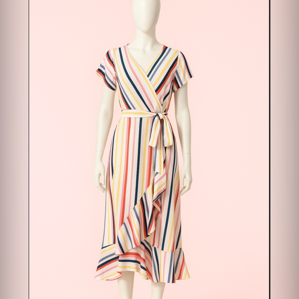 Luxology Multicolor Striped Dress * Spaghetti Strap*